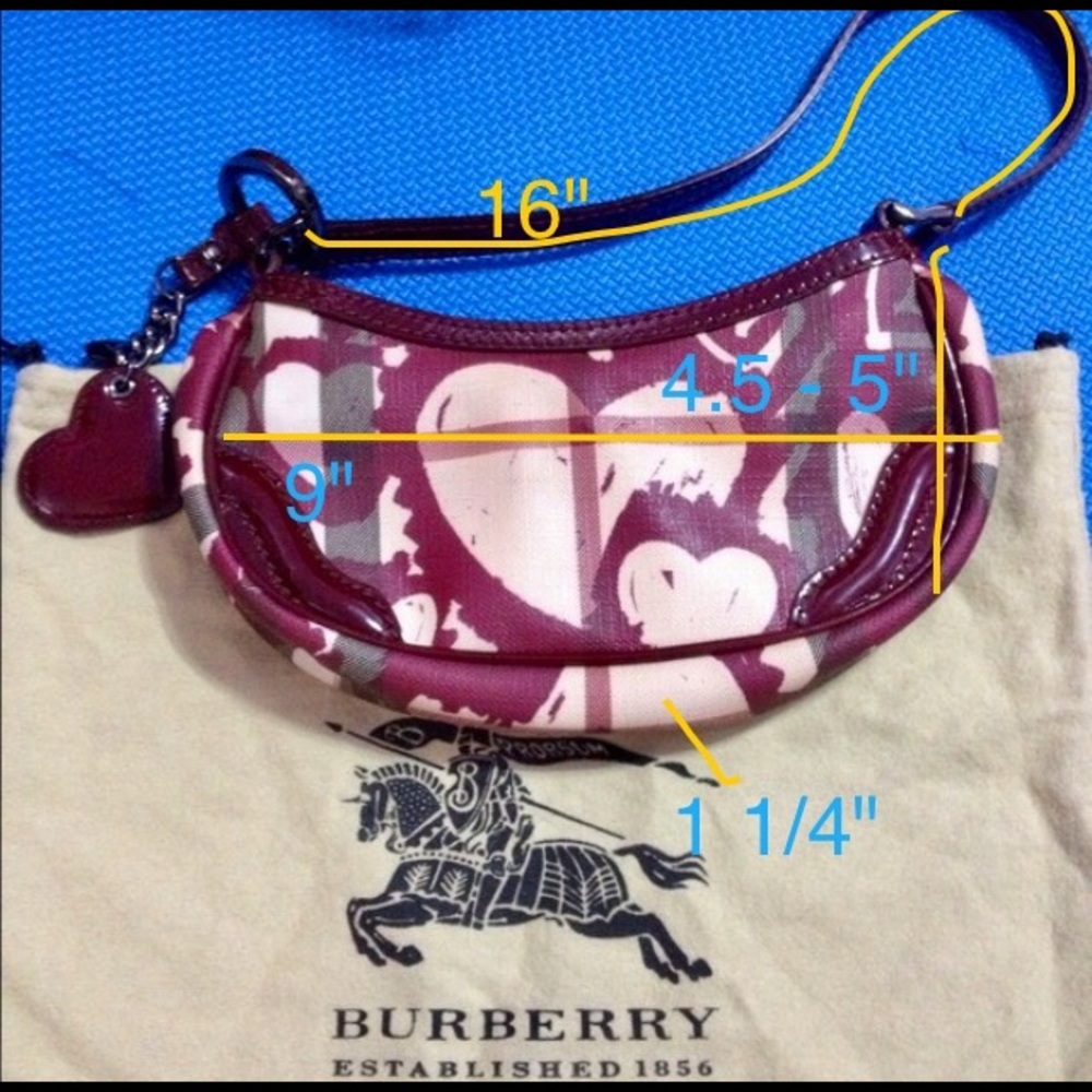 Auth Like-New Burberry Shoulder Bag Evening Clutch